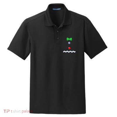 Gingerbread Man Christmas Costume Dry Zone Grid Polo