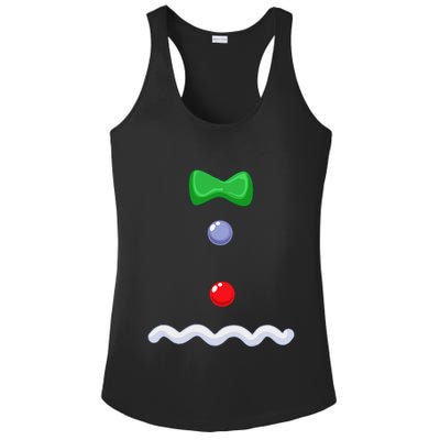 Gingerbread Man Christmas Costume Ladies PosiCharge Competitor Racerback Tank