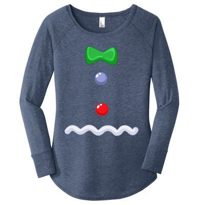 Gingerbread Man Christmas Costume Women's Perfect Tri Tunic Long Sleeve Shirt