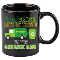Garbage Man Costume Garbage Trucks Adults Kids & Toddlers 11oz C Handle Ceramic Mug