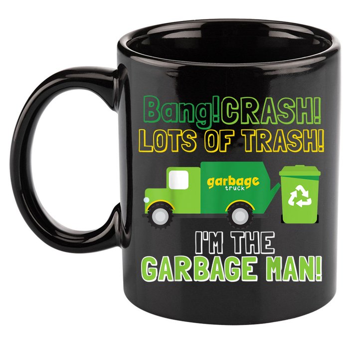 Garbage Man Costume Garbage Trucks Adults Kids & Toddlers 11oz C Handle Ceramic Mug
