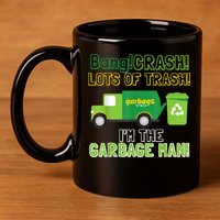 Garbage Man Costume Garbage Trucks Adults Kids & Toddlers 11oz C Handle Ceramic Mug