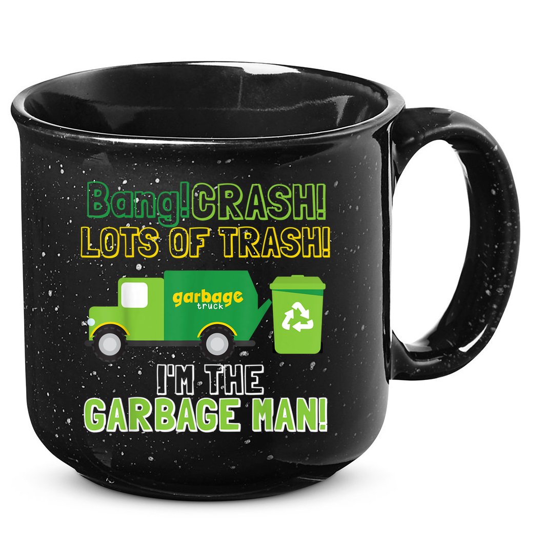 Garbage Man Costume Garbage Trucks Adults Kids & Toddlers 15oz Campfire Ceramic Mug