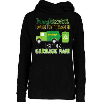 Garbage Man Costume Garbage Trucks Adults Kids & Toddlers Womens Funnel Neck Pullover Hood