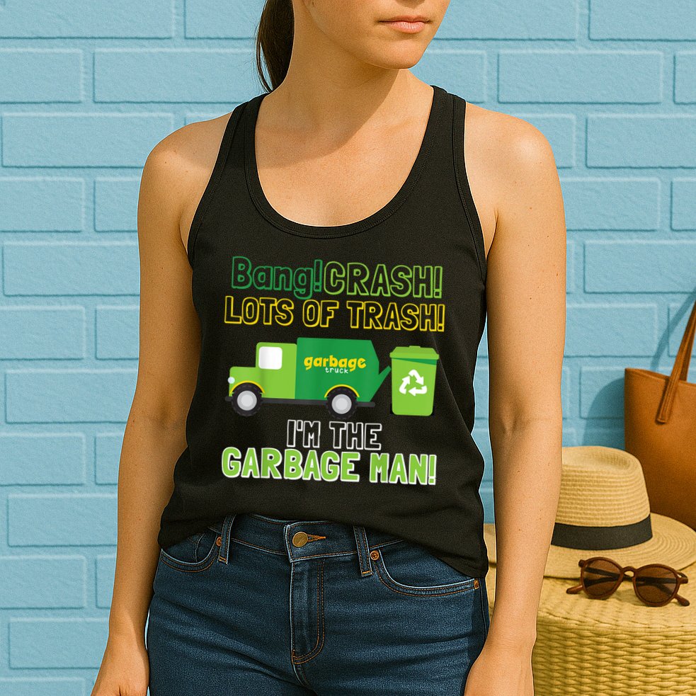 Garbage Man Costume Garbage Trucks Adults Kids & Toddlers Womens Tank Top