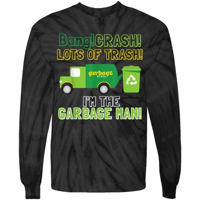 Garbage Man Costume Garbage Trucks Adults Kids & Toddlers Tie-Dye Long Sleeve Shirt
