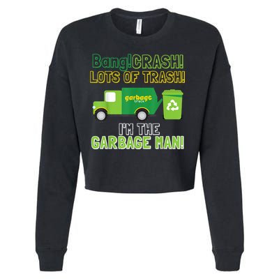 Garbage Man Costume Garbage Trucks Adults Kids & Toddlers Cropped Pullover Crew