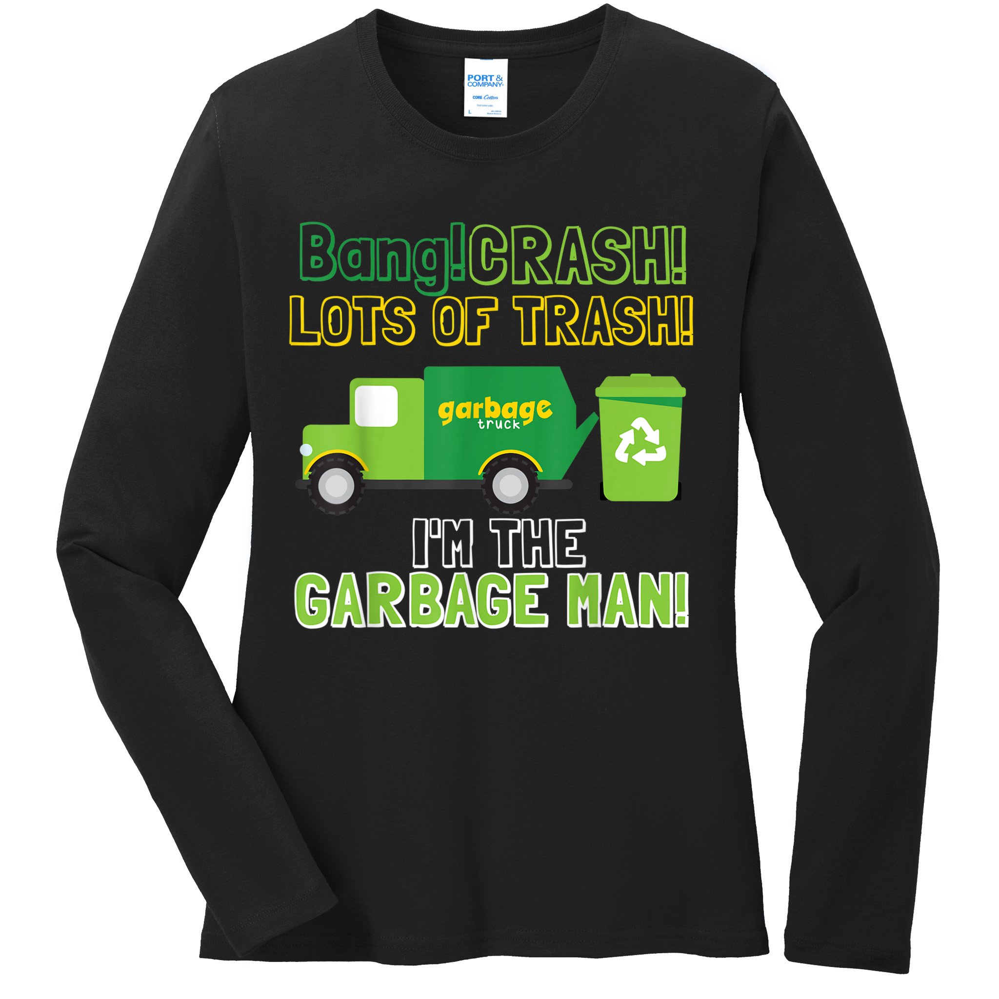 Garbage Man Costume Garbage Trucks Adults Kids & Toddlers Ladies Long Sleeve Shirt