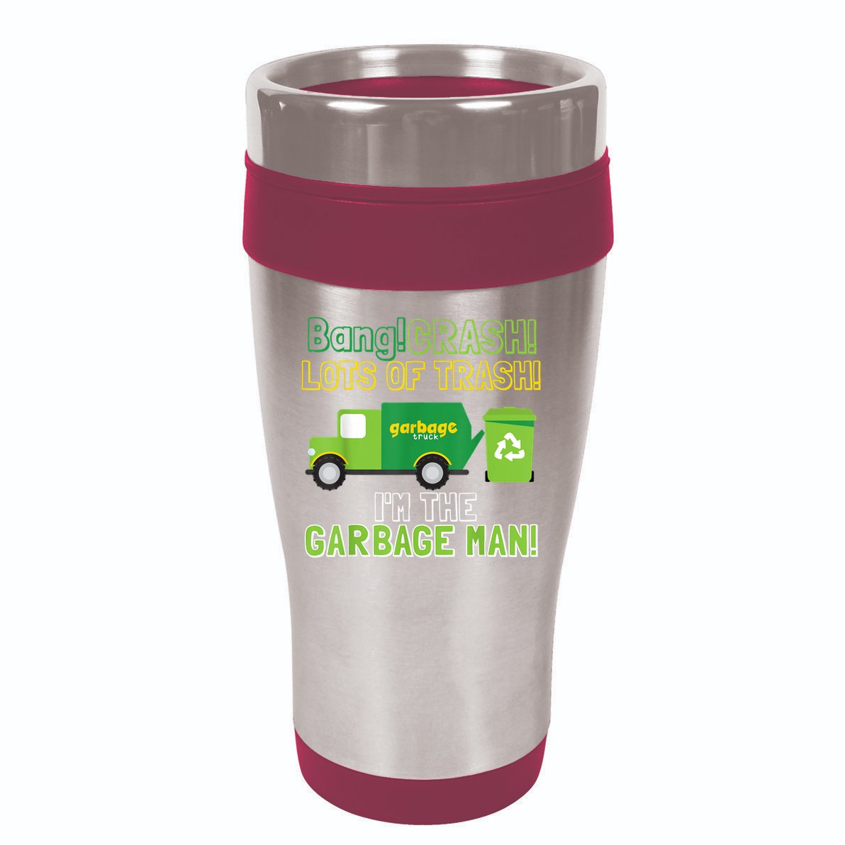 Garbage Man Costume Garbage Trucks Adults Kids & Toddlers 16oz Travel Tumbler