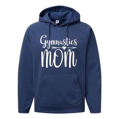 Gymnastics Mom Cute Gymnast Parent Performance Fleece Hoodie