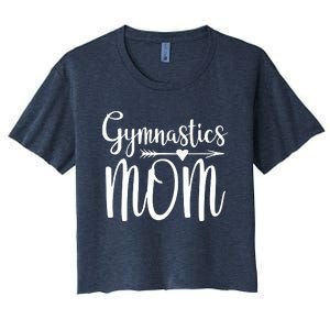 Gymnastics Mom Cute Gymnast Parent Women's Crop Top Tee