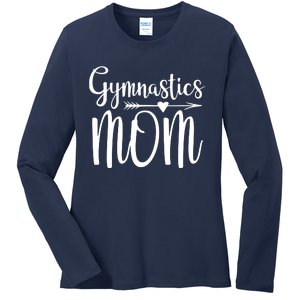 Gymnastics Mom Cute Gymnast Parent Ladies Long Sleeve Shirt