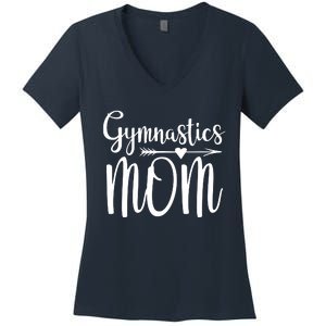 Gymnastics Mom Cute Gymnast Parent Women's V-Neck T-Shirt