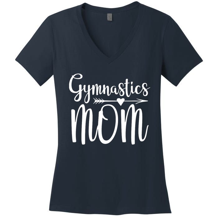 Gymnastics Mom Cute Gymnast Parent Women's V-Neck T-Shirt