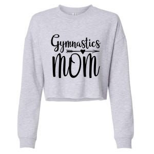 Gymnastics Mom Cute Gymnast Parent Cropped Pullover Crew