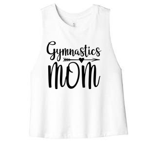 Gymnastics Mom Cute Gymnast Parent Women's Racerback Cropped Tank