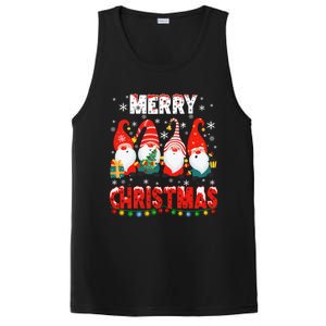 Gnomes Merry Christmas Light Matching Family Cute Gnomes Pjs Gift PosiCharge Competitor Tank