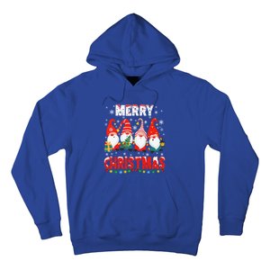 Gnomes Merry Christmas Light Matching Family Cute Gnomes Pjs Gift Hoodie