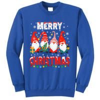 Gnomes Merry Christmas Light Matching Family Cute Gnomes Pjs Gift Sweatshirt