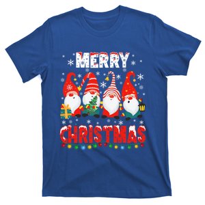 Gnomes Merry Christmas Light Matching Family Cute Gnomes Pjs Gift T-Shirt