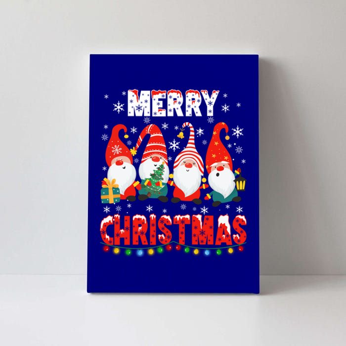 Gnomes Merry Christmas Light Matching Family Cute Gnomes Pjs Gift Canvas