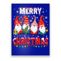 Gnomes Merry Christmas Light Matching Family Cute Gnomes Pjs Gift Poster