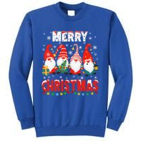 Gnomes Merry Christmas Light Matching Family Cute Gnomes Pjs Gift Tall Sweatshirt