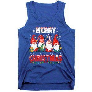 Gnomes Merry Christmas Light Matching Family Cute Gnomes Pjs Gift Tank Top