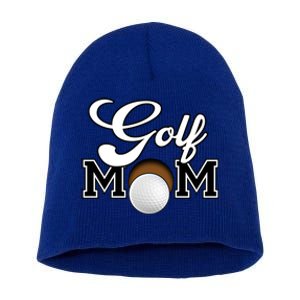 Golf Mom Cool Gift Short Acrylic Beanie