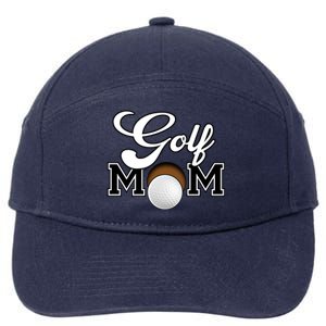 Golf Mom Cool Gift 7-Panel Snapback Hat