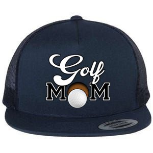 Golf Mom Cool Gift Flat Bill Trucker Hat