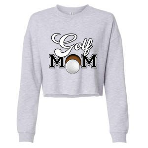 Golf Mom Cool Gift Cropped Pullover Crew