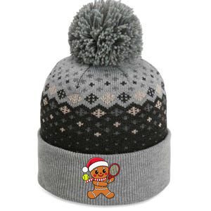 Gingerbread Man Christmas Tennis Ball Player Lover Xmas The Baniff Cuffed Pom Beanie