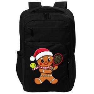 Gingerbread Man Christmas Tennis Ball Player Lover Xmas Impact Tech Backpack