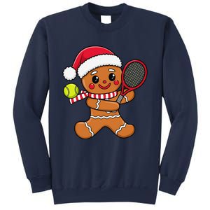 Gingerbread Man Christmas Tennis Ball Player Lover Xmas Sweatshirt