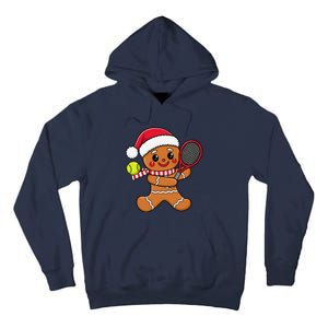 Gingerbread Man Christmas Tennis Ball Player Lover Xmas Tall Hoodie