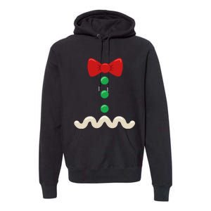 Gingerbread Man Christmas Costume Premium Hoodie