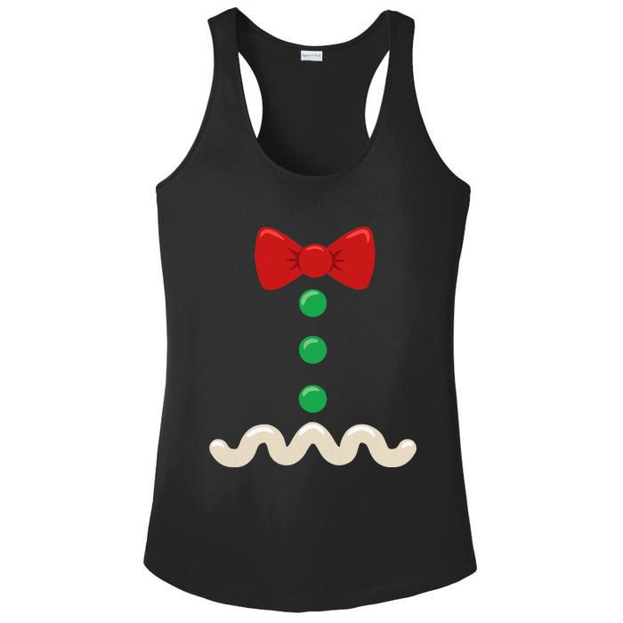 Gingerbread Man Christmas Costume Ladies PosiCharge Competitor Racerback Tank