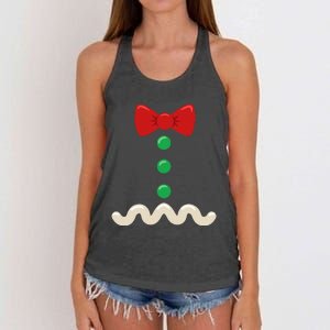 Gingerbread Man Christmas Costume Women's Knotted Racerback Tank