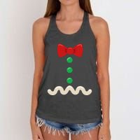 Gingerbread Man Christmas Costume Women's Knotted Racerback Tank