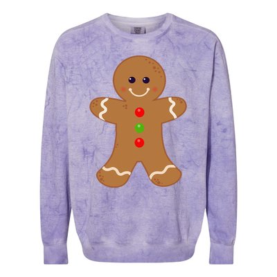 Gingerbread Man Christmas Cookie Baking Holiday Colorblast Crewneck Sweatshirt