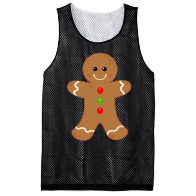 Gingerbread Man Christmas Cookie Baking Holiday Mesh Reversible Basketball Jersey Tank