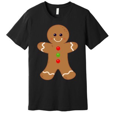 Gingerbread Man Christmas Cookie Baking Holiday Premium T-Shirt