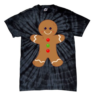 Gingerbread Man Christmas Cookie Baking Holiday Tie-Dye T-Shirt