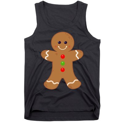 Gingerbread Man Christmas Cookie Baking Holiday Tank Top