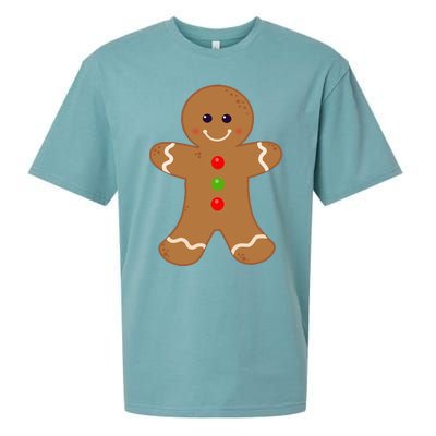 Gingerbread Man Christmas Cookie Baking Holiday Sueded Cloud Jersey T-Shirt