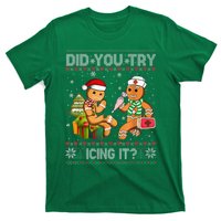 Gingerbread Man Cookie Ugly Sweater Oh Snap Christmas T-Shirt