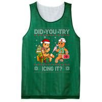 Gingerbread Man Cookie Ugly Sweater Oh Snap Christmas Mesh Reversible Basketball Jersey Tank