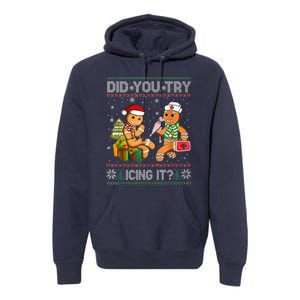 Gingerbread Man Cookie Ugly Sweater Oh Snap Christmas Premium Hoodie