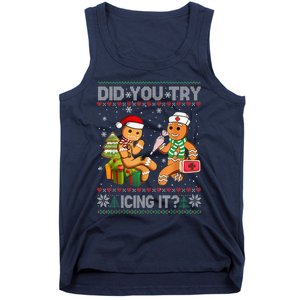 Gingerbread Man Cookie Ugly Sweater Oh Snap Christmas Tank Top